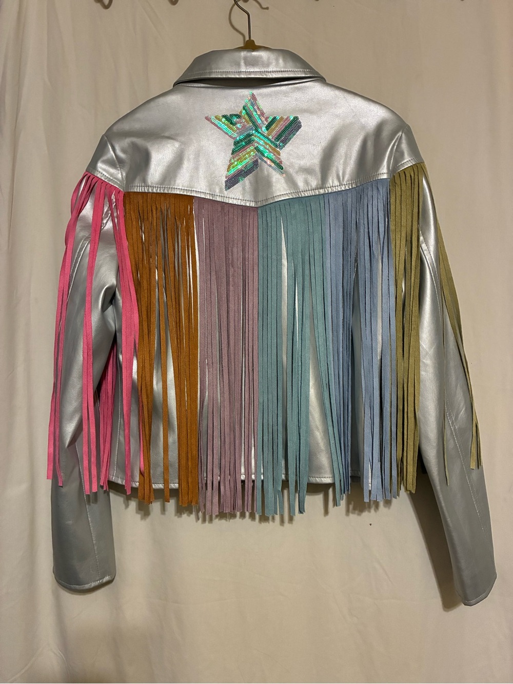 Blue B Colorful Fringe Jacket